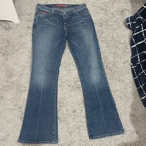 Guess Women's Flare Blue Jeans